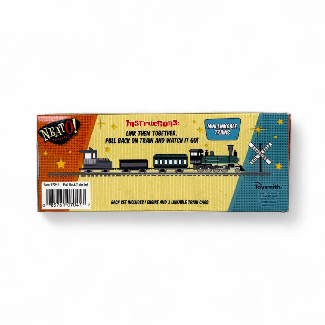 Neato! Pull-Back Train Set - Retro Classic, vintage toys