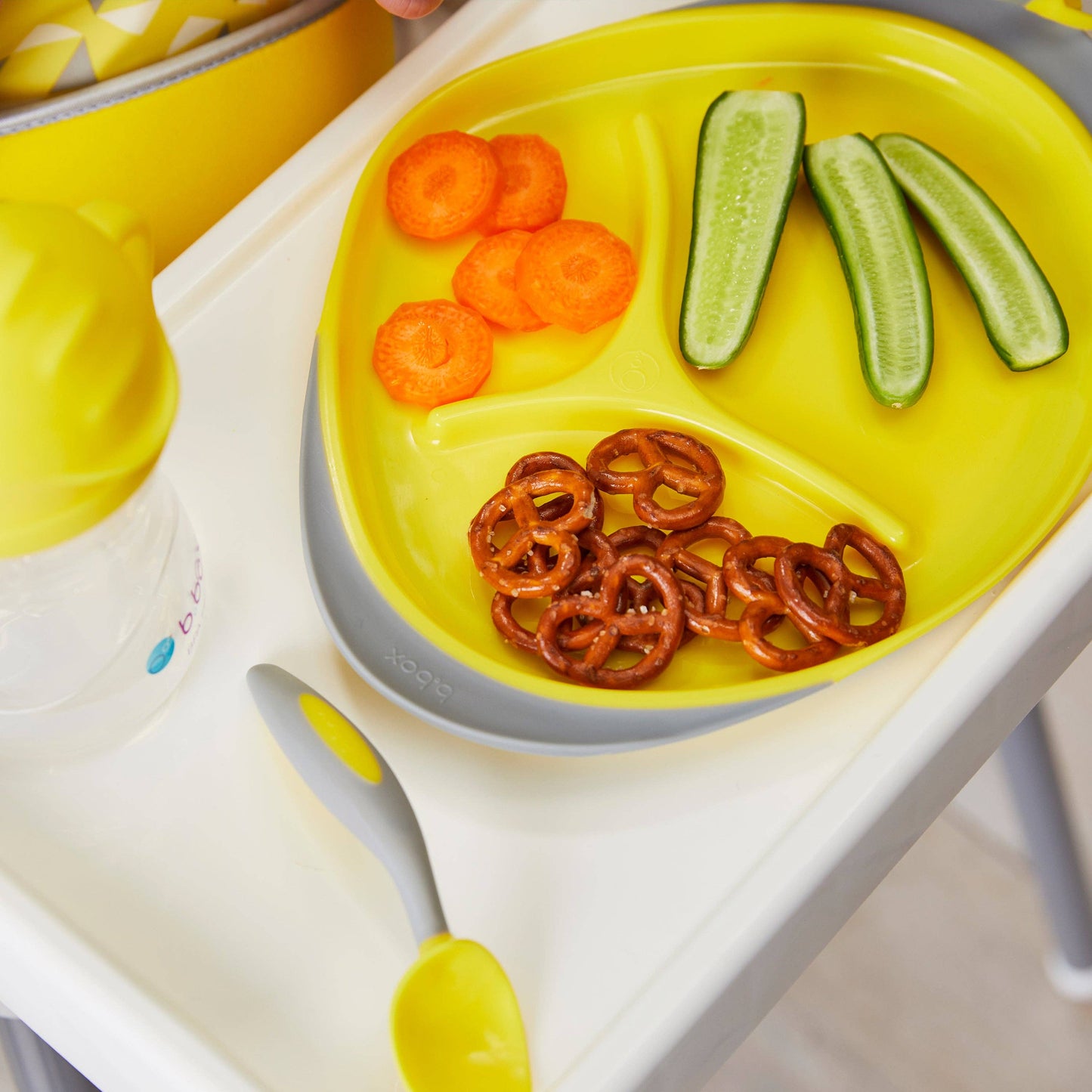 Toddler cutlery set - lemon sherbet