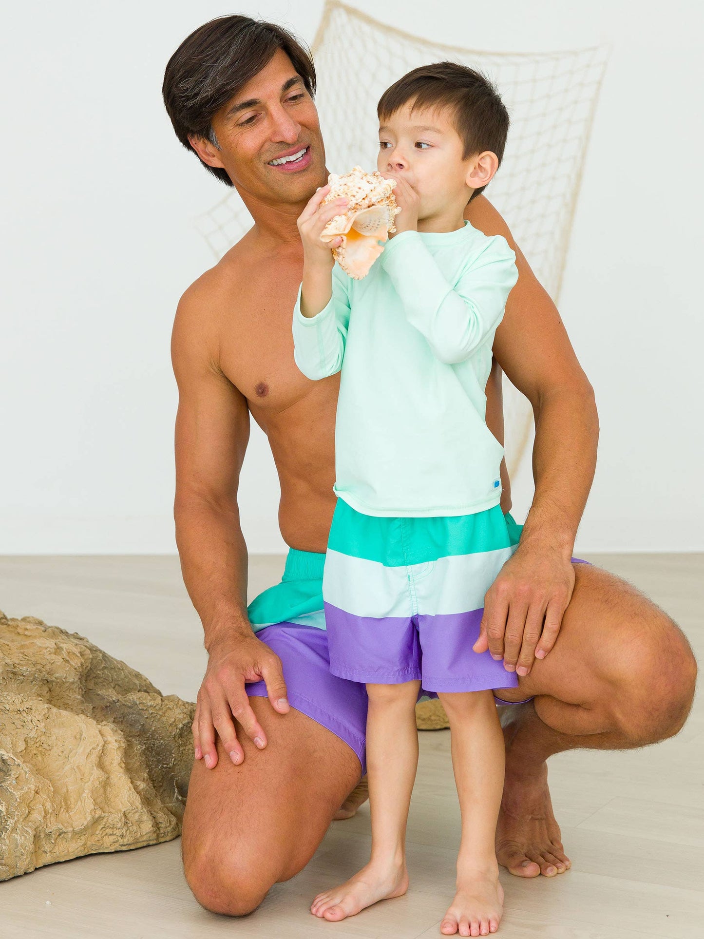 Boys Mint Long Sleeve Rash Guard