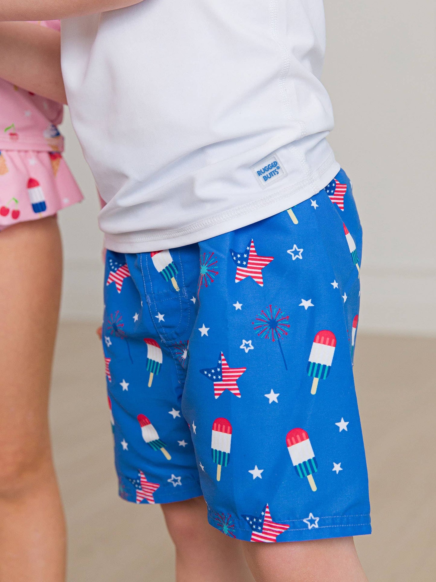 Boys Freedom Fireworks Swim Trunks