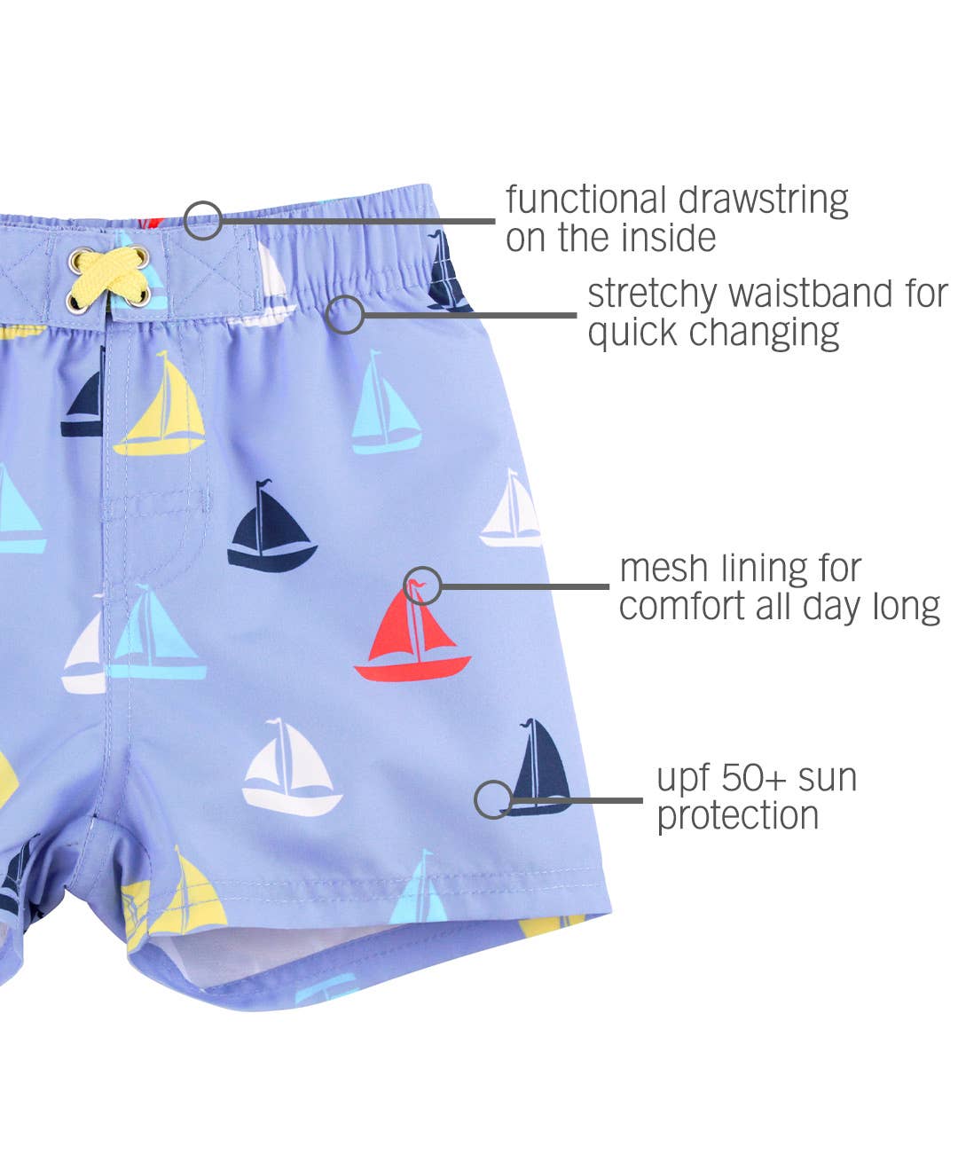 Boys Down By The Bay Swim Trunks