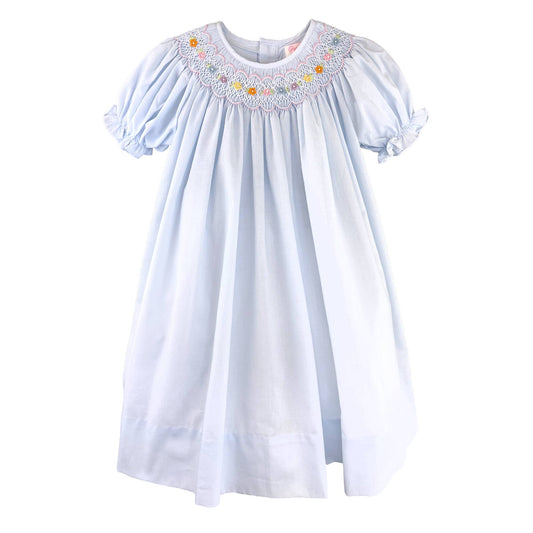 Bishop Smocked Dress with Flowers