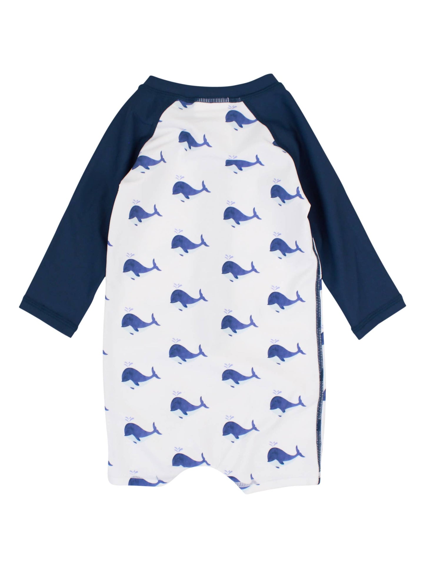 Baby Boys Whale Friends Long Sleeve One Piece Rash Guard Swimsuit