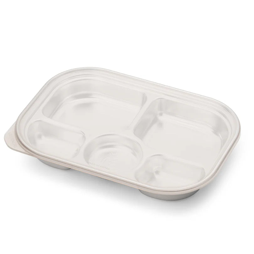 Grosmimi Stainless Steel Food Tray with 5 Compartment