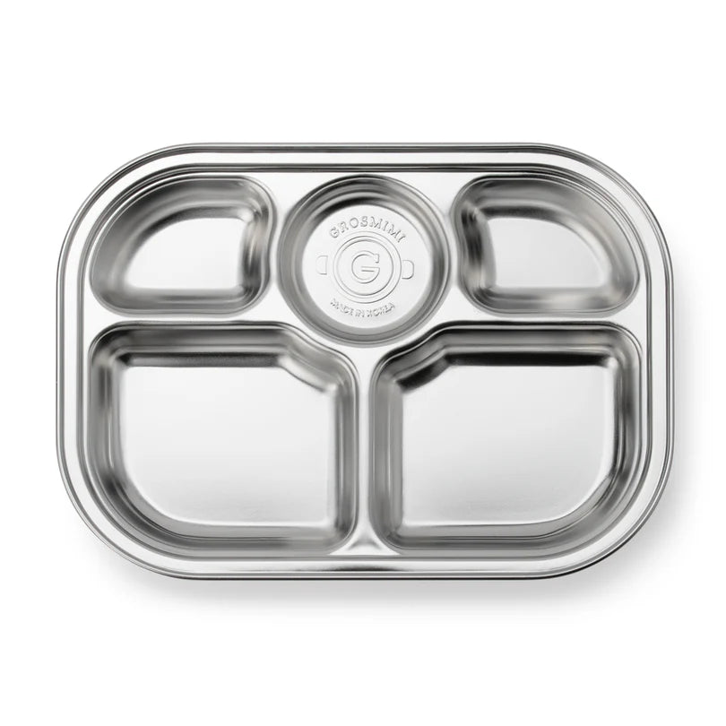 Grosmimi Stainless Steel Food Tray with 5 Compartment