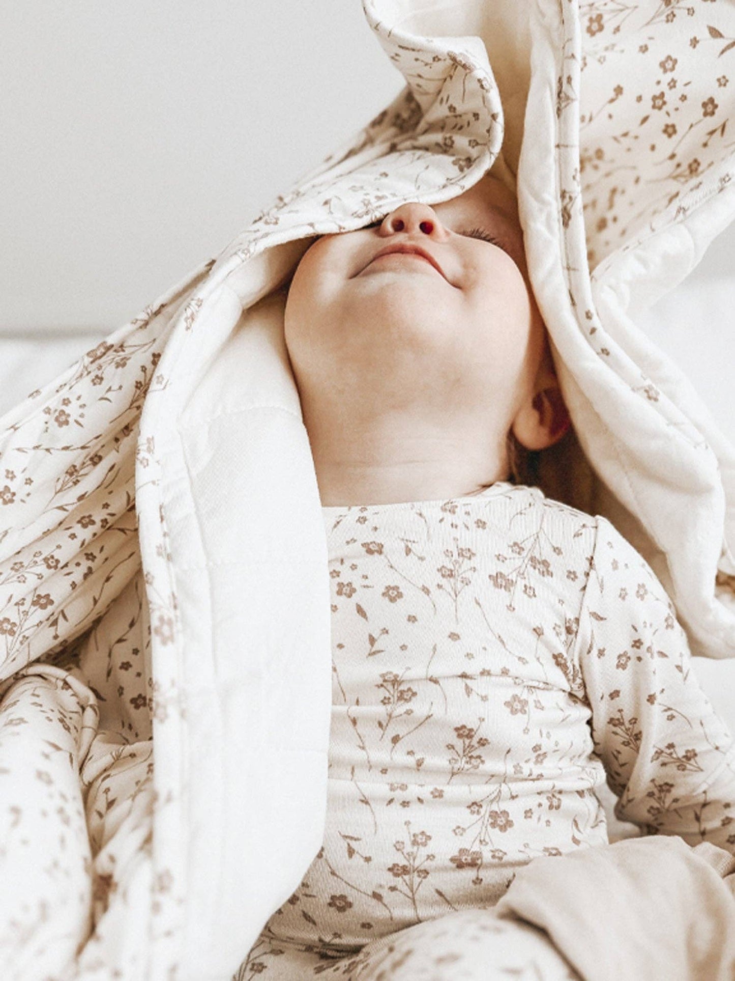 Toddler cloud blanket - posies
