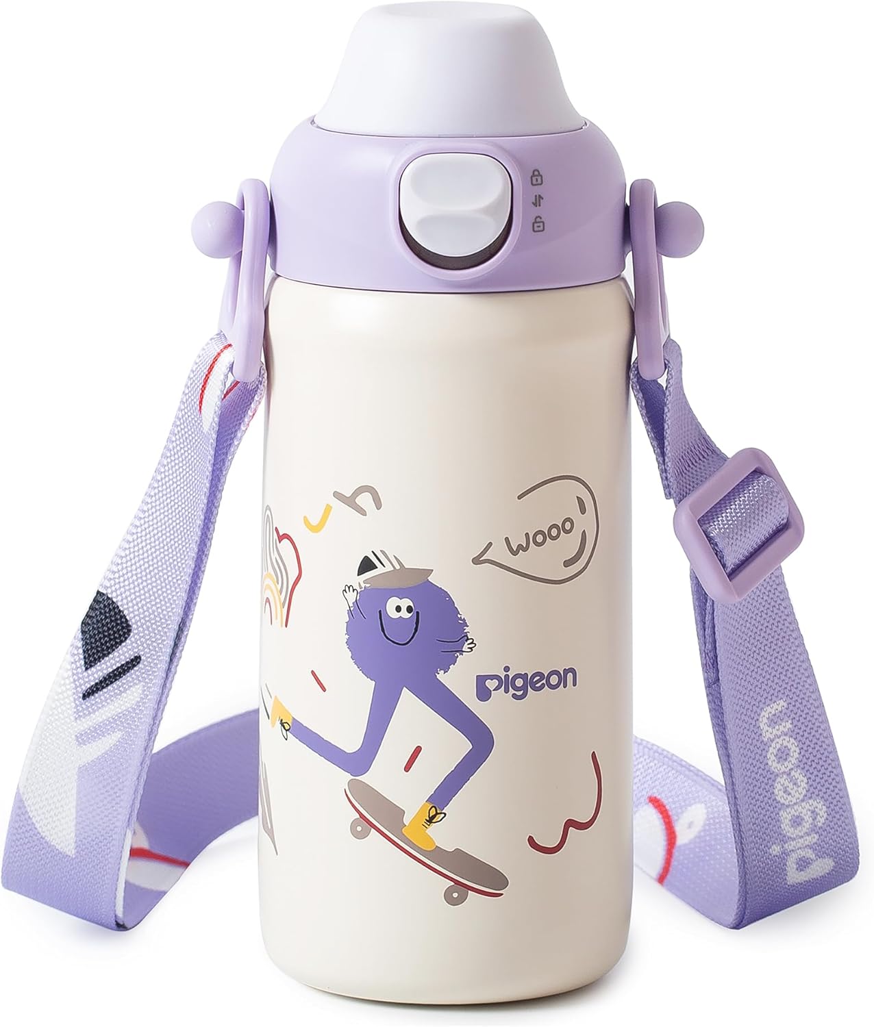 Pigeon Stainless Drinking Bottle Purple