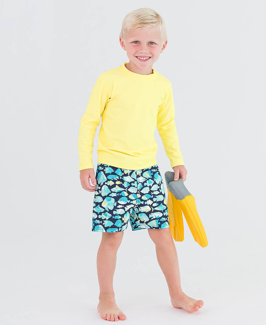 Boys Fish Friends Swim Trunks
