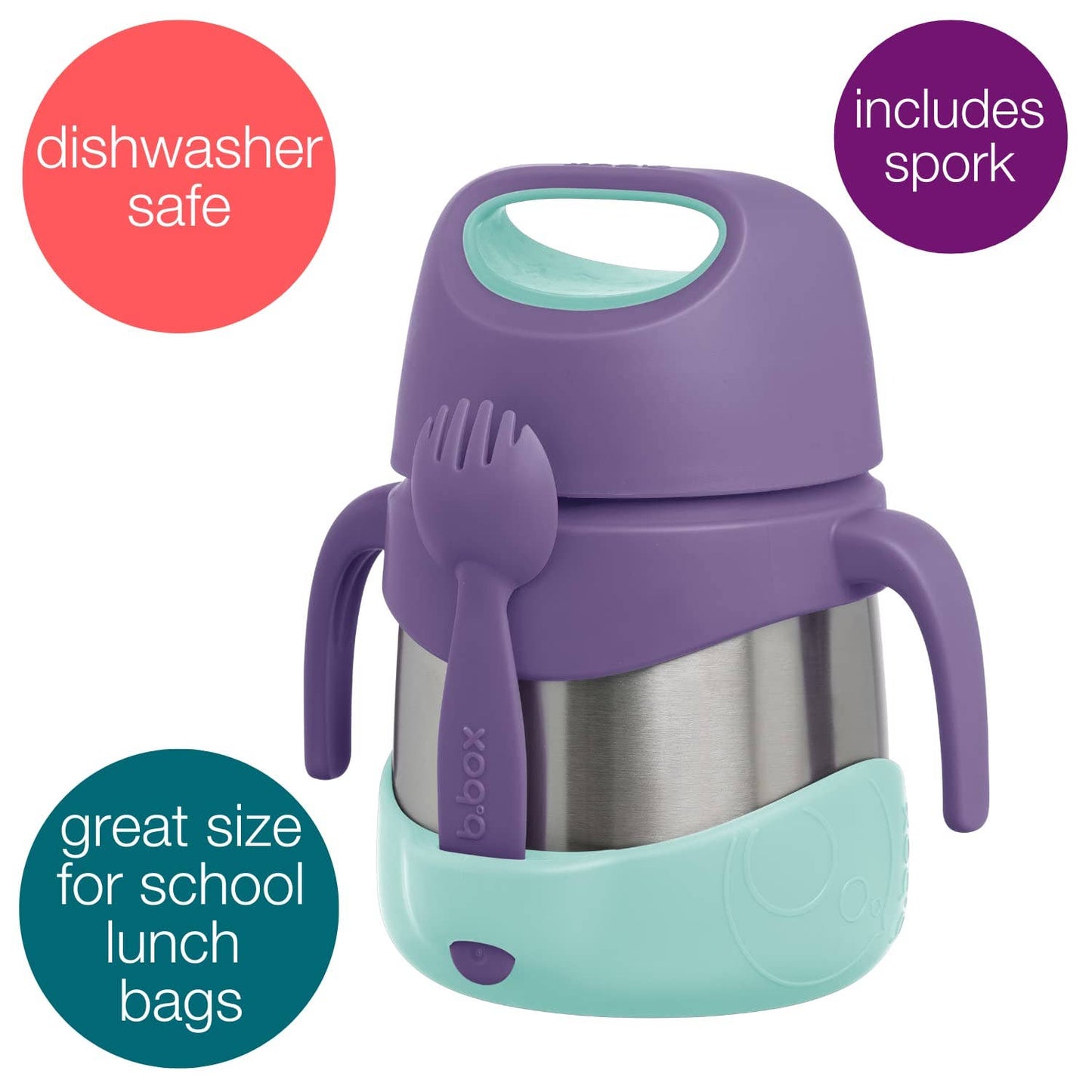 Insulated food jar - lilac pop