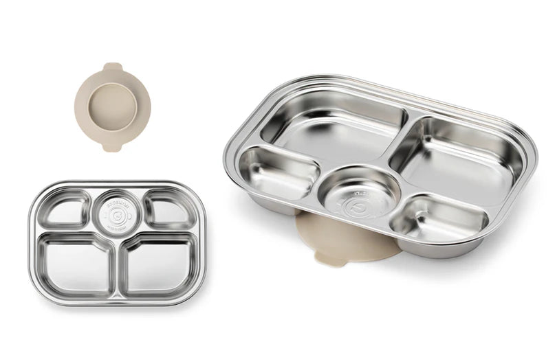 Grosmimi Stainless Steel Food Tray with 5 Compartment
