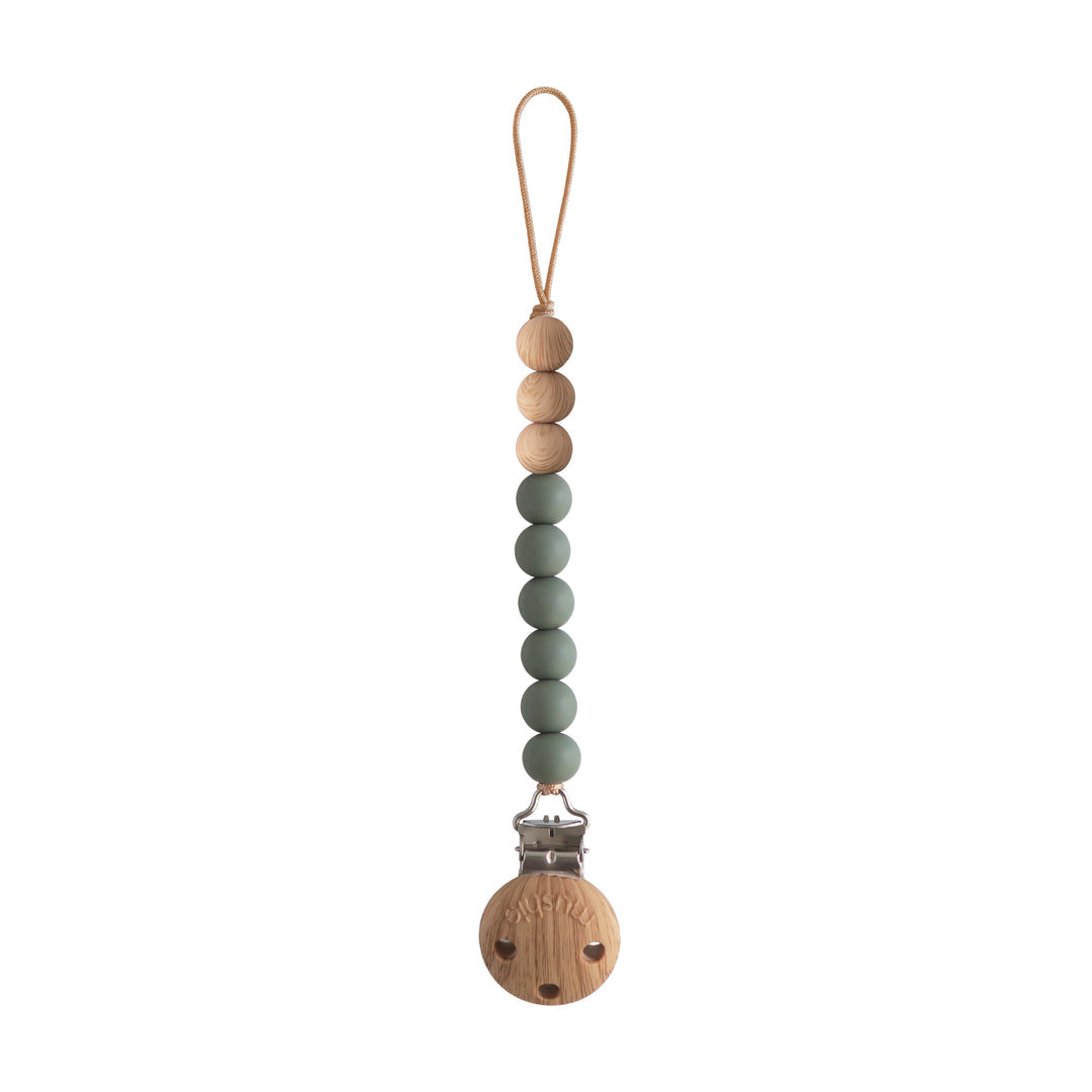 Mushie Silicone Pacifier Clip | Eva