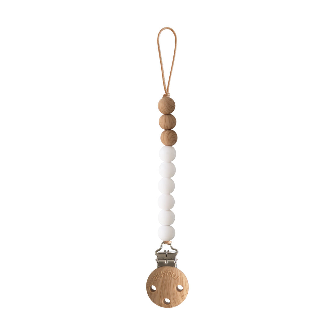 Mushie Silicone Pacifier Clip | Eva