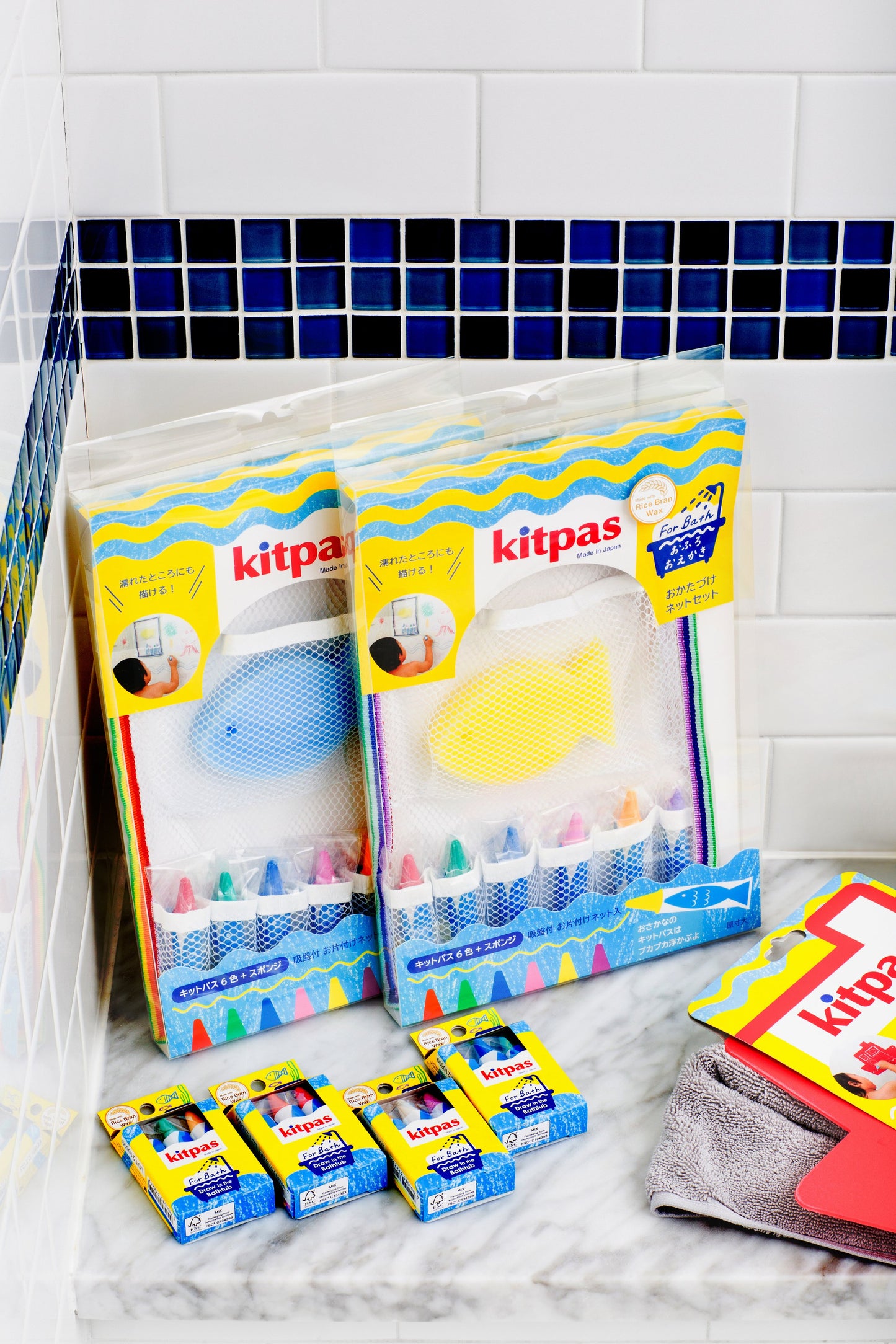 Kitpas Bath 6 Colors Set with sponge