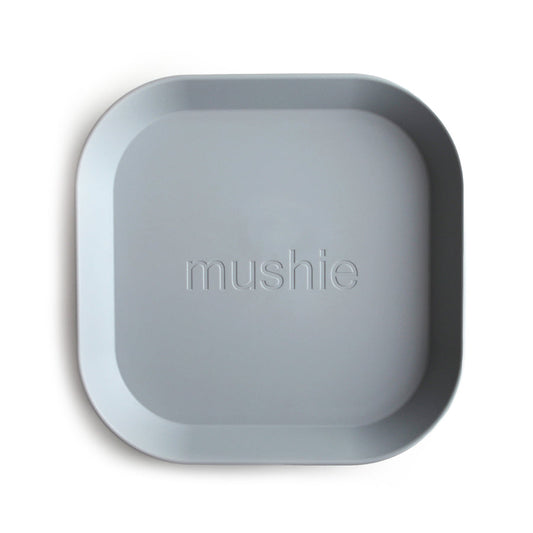Mushie Square Dinnerware Plates, Set of 2