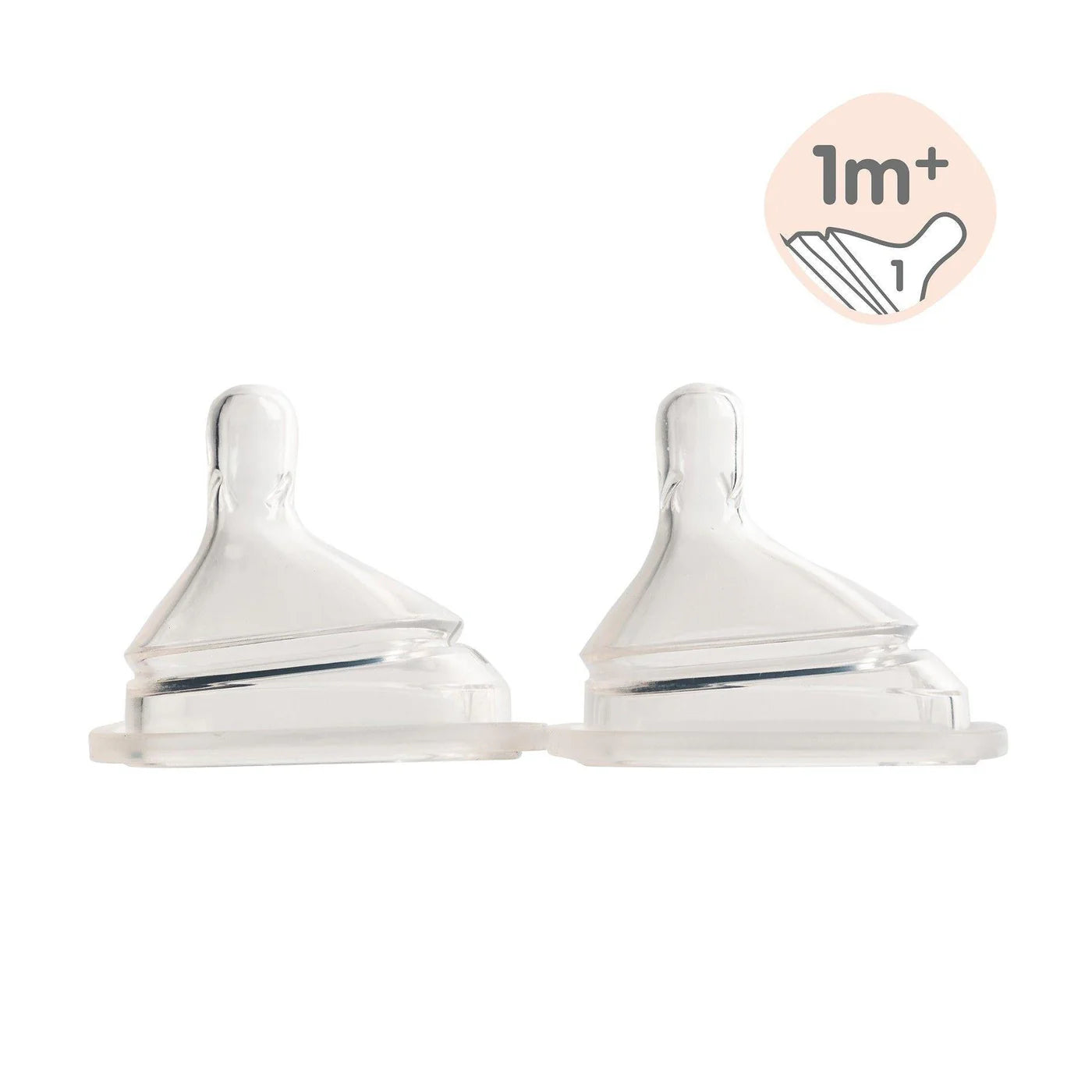 Hegen Nipple Slow Flow, 2-Pack (1 to 3 months)