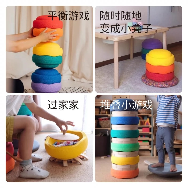 SpringBuds Stepping Stone & Wooden Balance Beam
