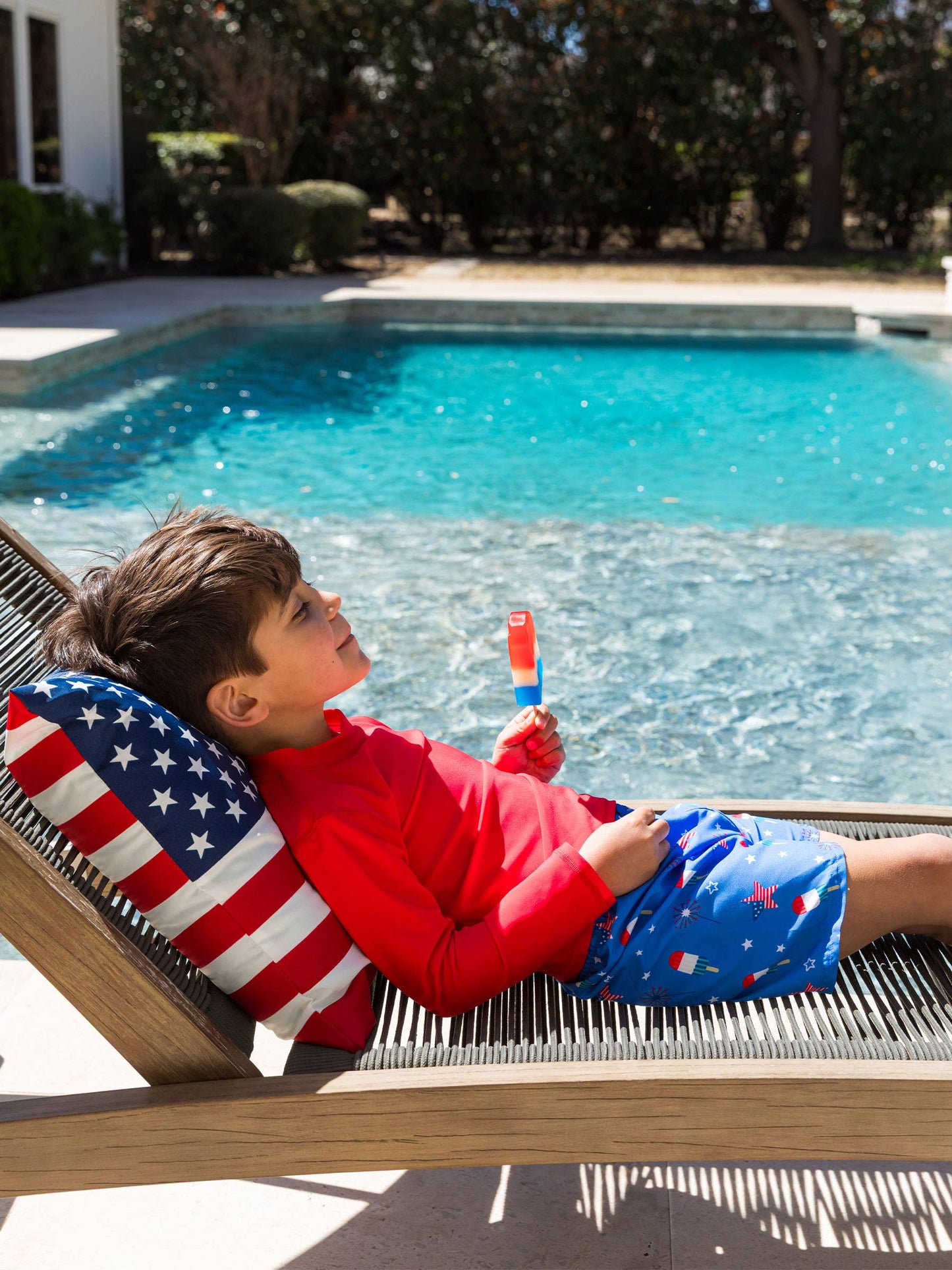 Boys Freedom Fireworks Swim Trunks