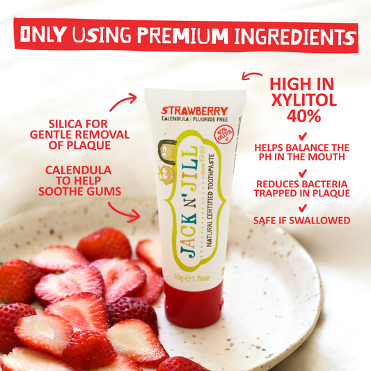 Jack N' Jill Natural Certified Kids Toothpaste Strawberry