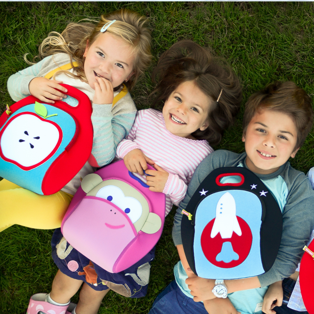 Lunch Bag - Pink Monkey