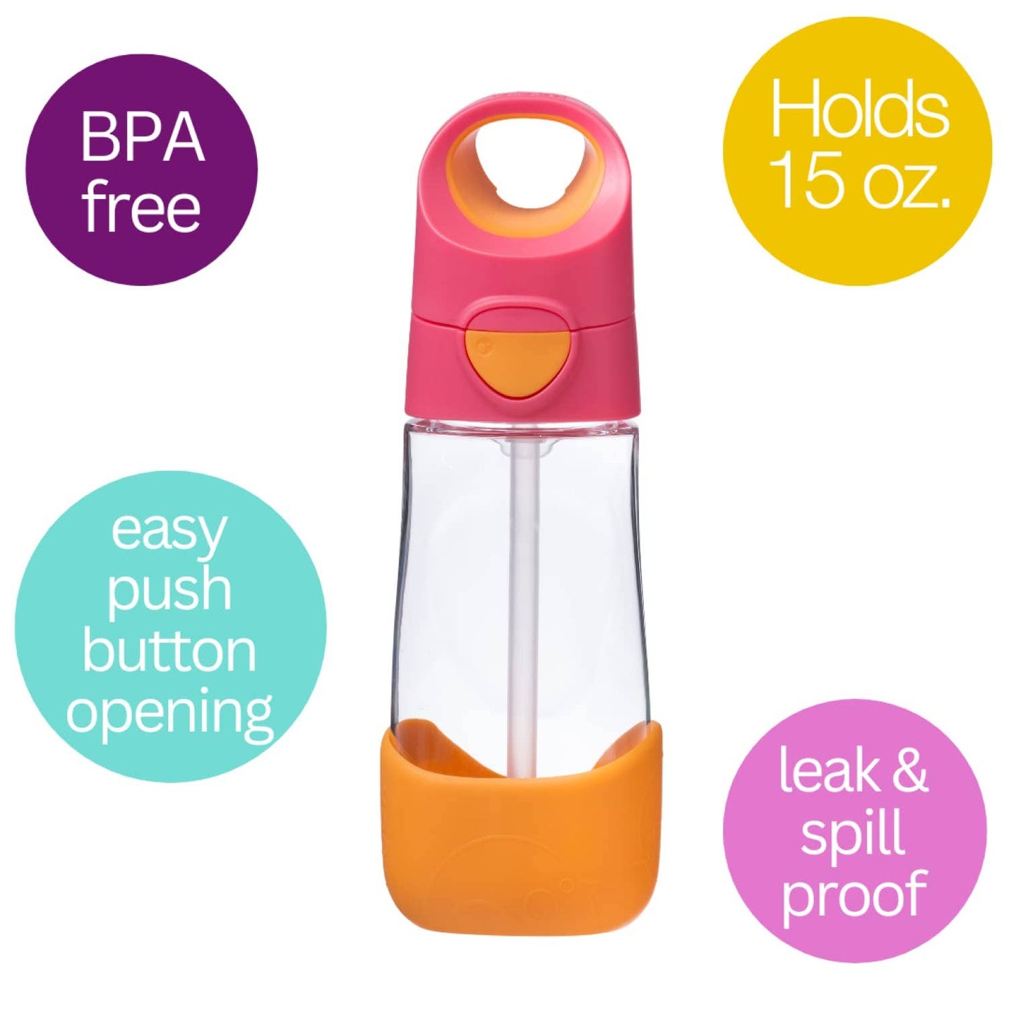 Tritan™ drink bottle - strawberry shake
