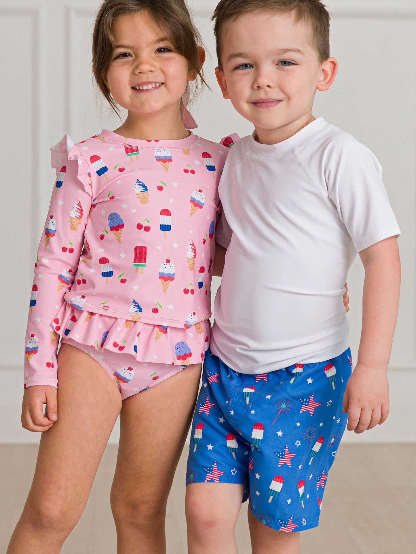 Boys Freedom Fireworks Swim Trunks