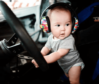 Baby Earmuffs Prints Noise Attenuation Wide Headphones