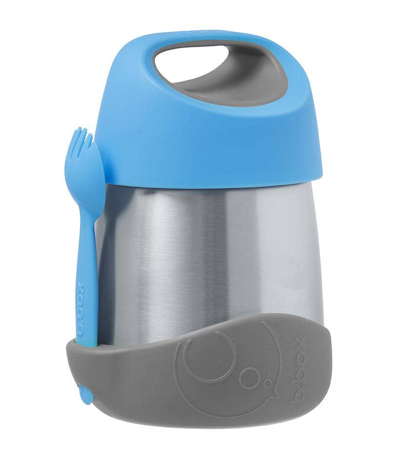 Insulated food jar - blue slate