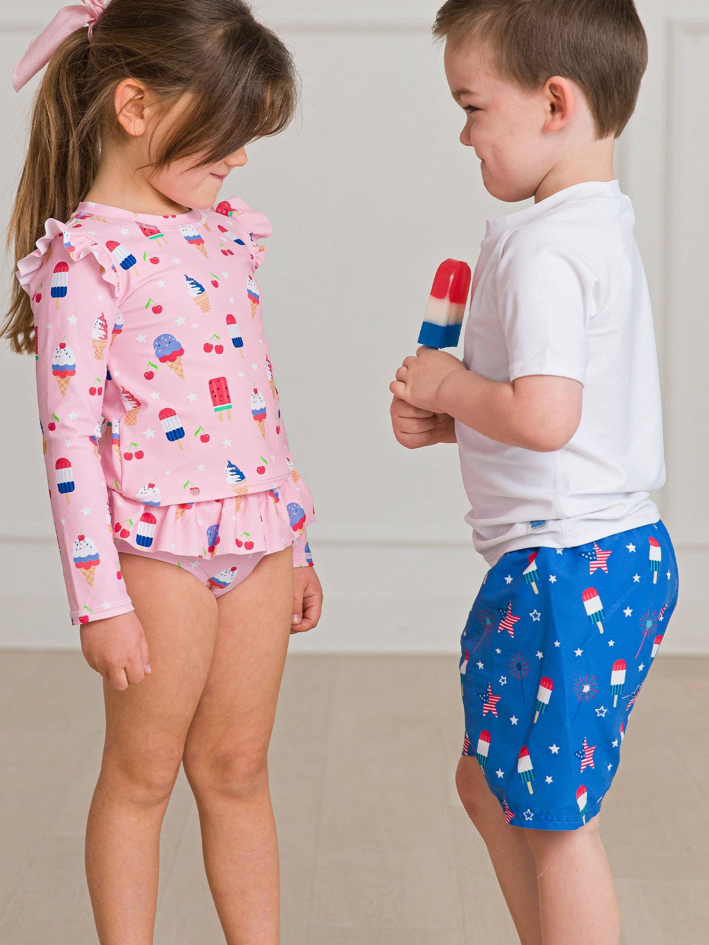 Boys Freedom Fireworks Swim Trunks