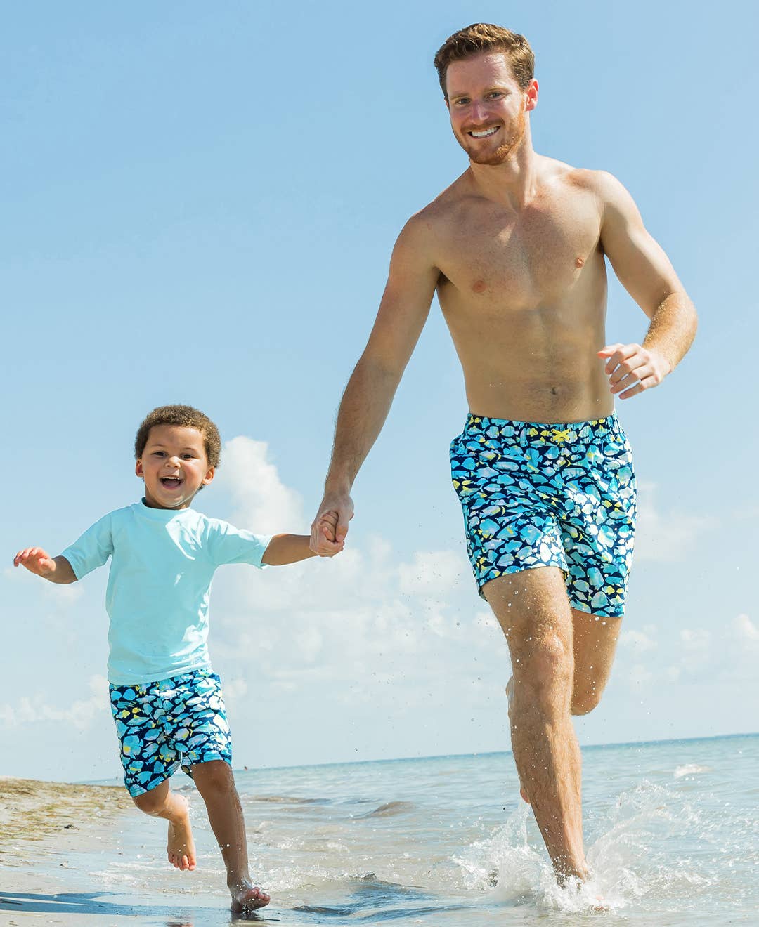 Boys Fish Friends Swim Trunks