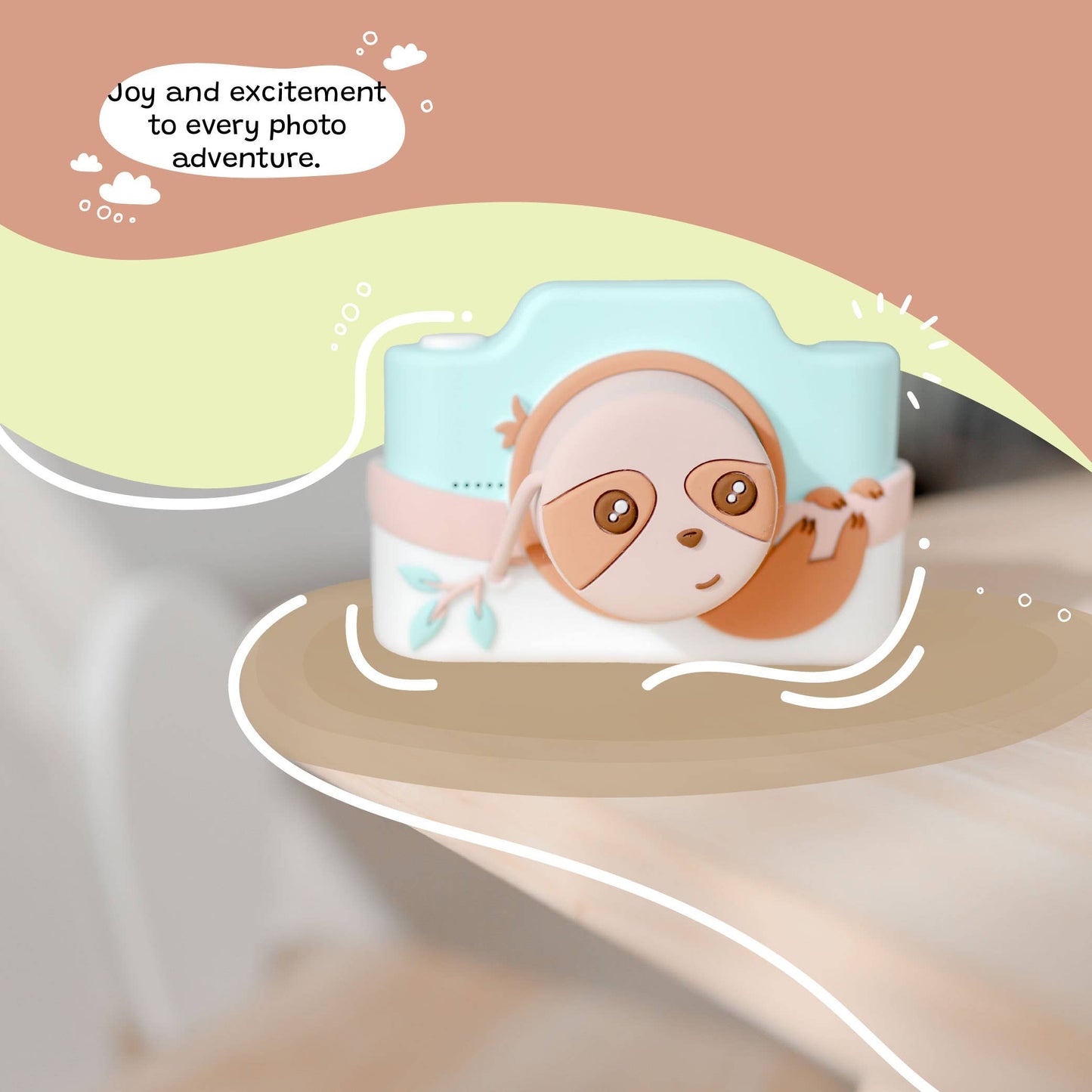 Zippy the Sloth - Kids Digital Camera - Model K