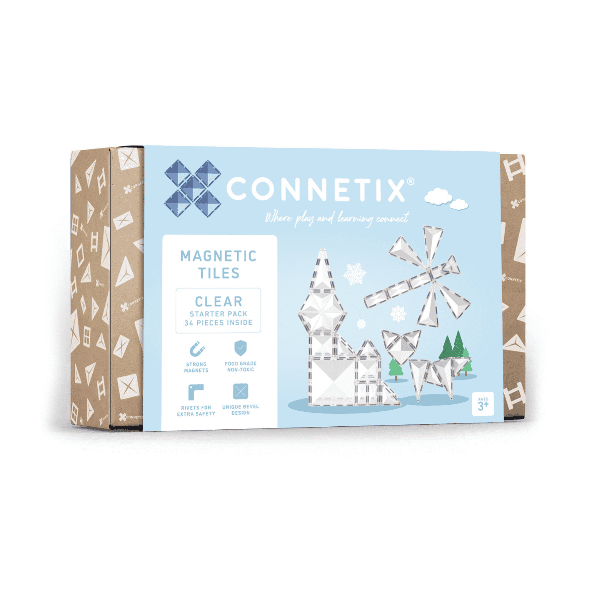 Connetix Clear Starter Pack 34 pc
