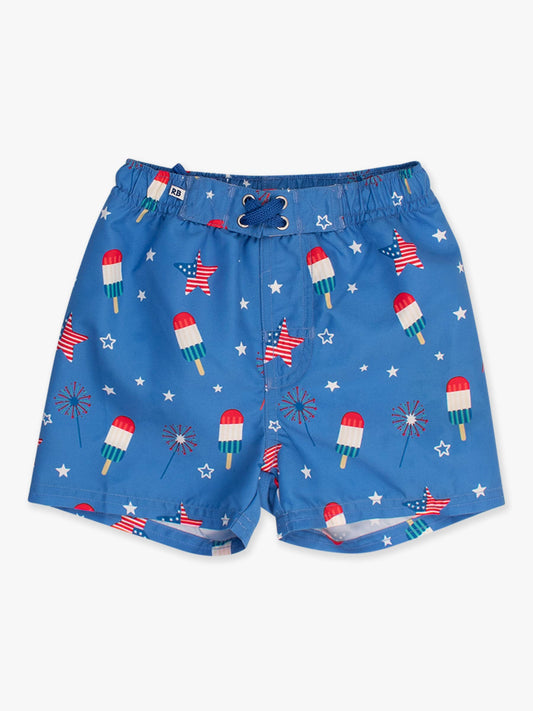 Boys Freedom Fireworks Swim Trunks