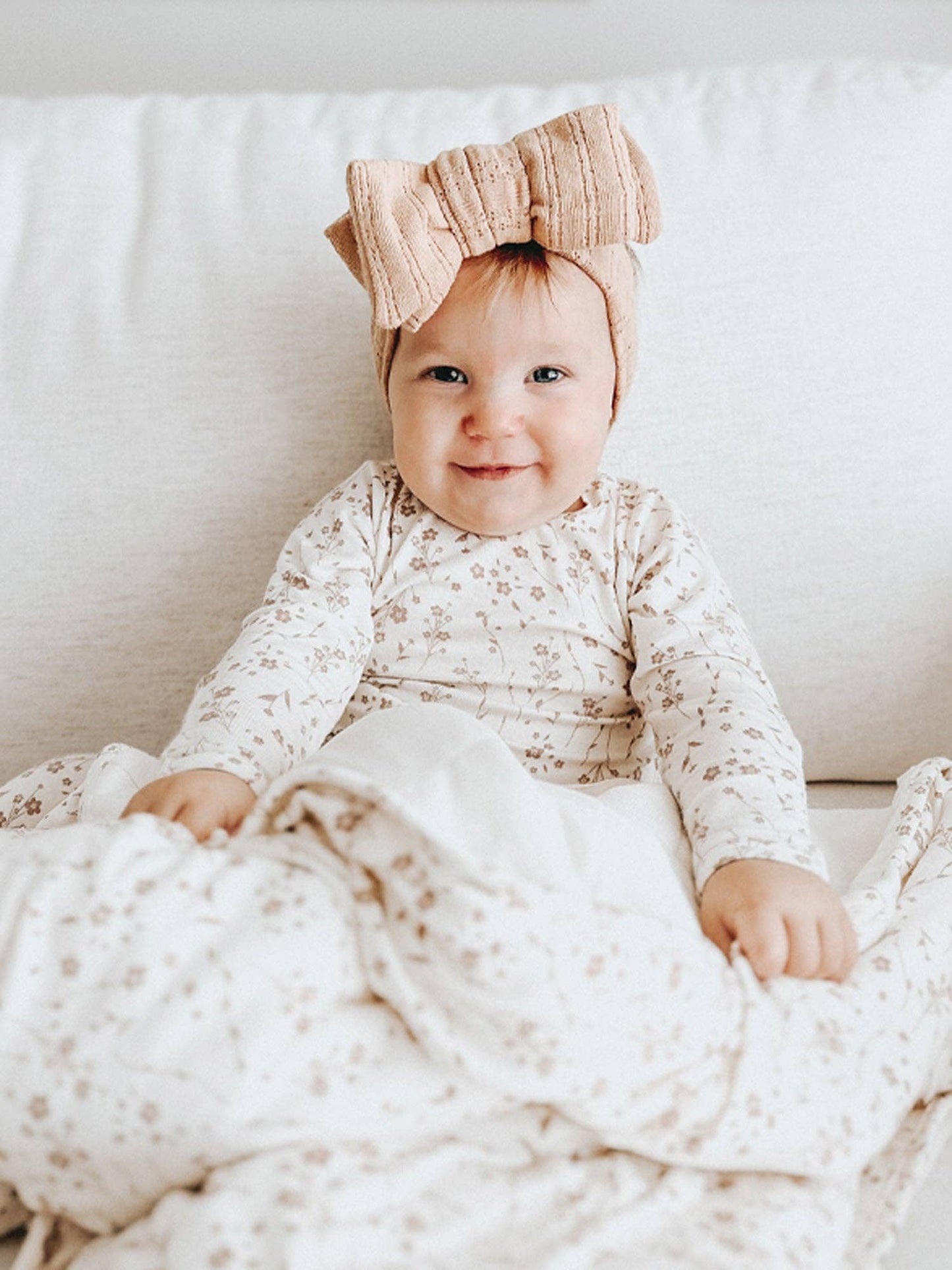 Toddler cloud blanket - posies
