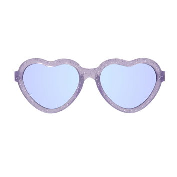 Babiators Originals Hearts: Lavender Shimmer | Purple Mirrored Lenses
