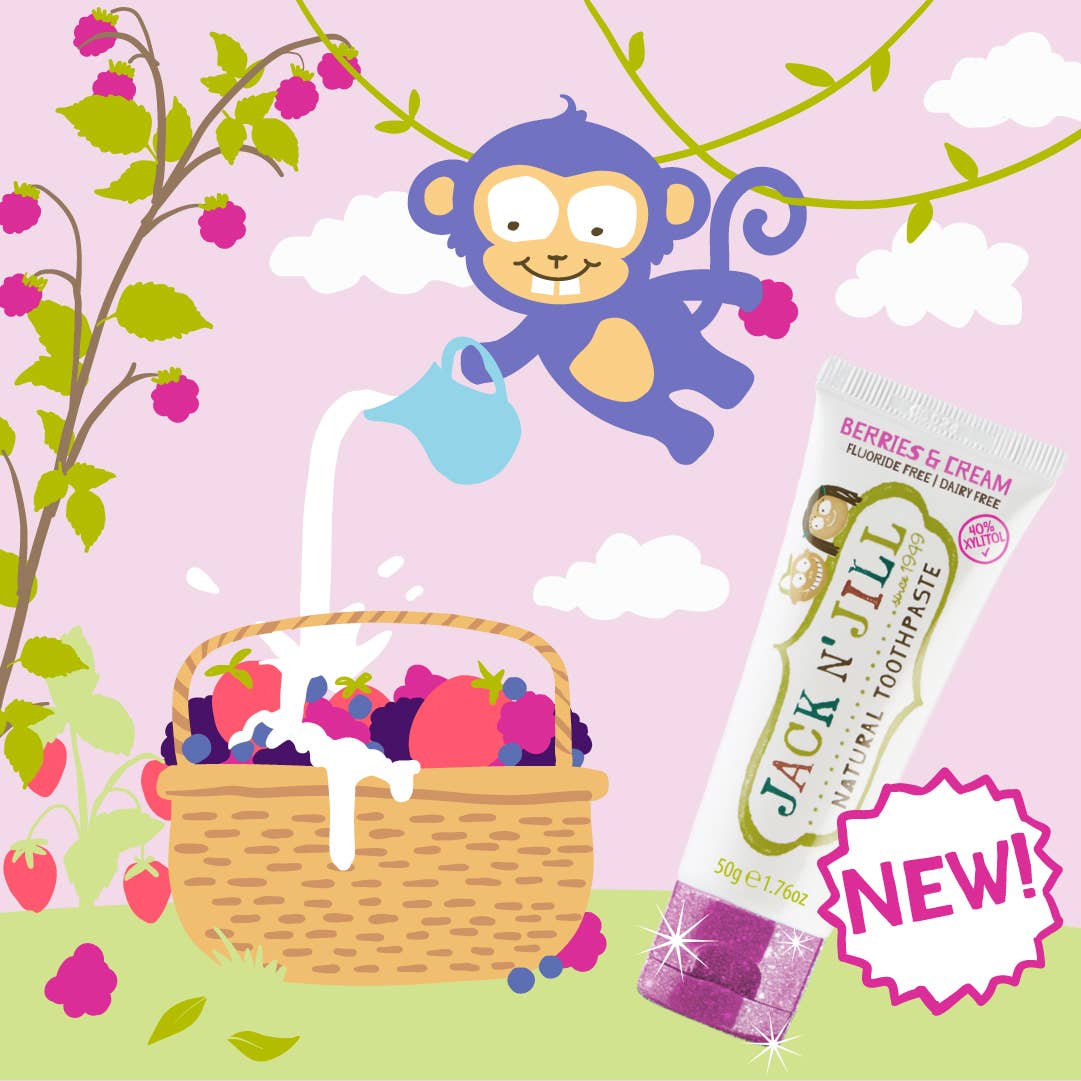 Jack N' Jill Natural Kids Toothpaste Berries & Cream