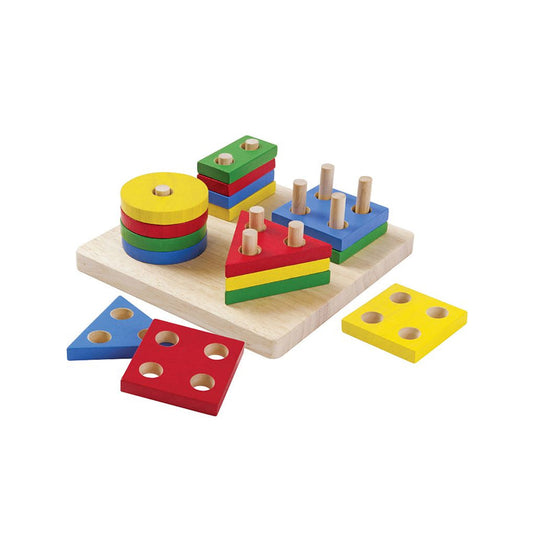 Plantoys GEOMETRIC SORTING BOARD