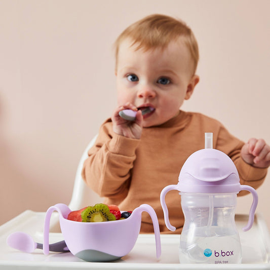 Toddler cutlery set - boysenberry