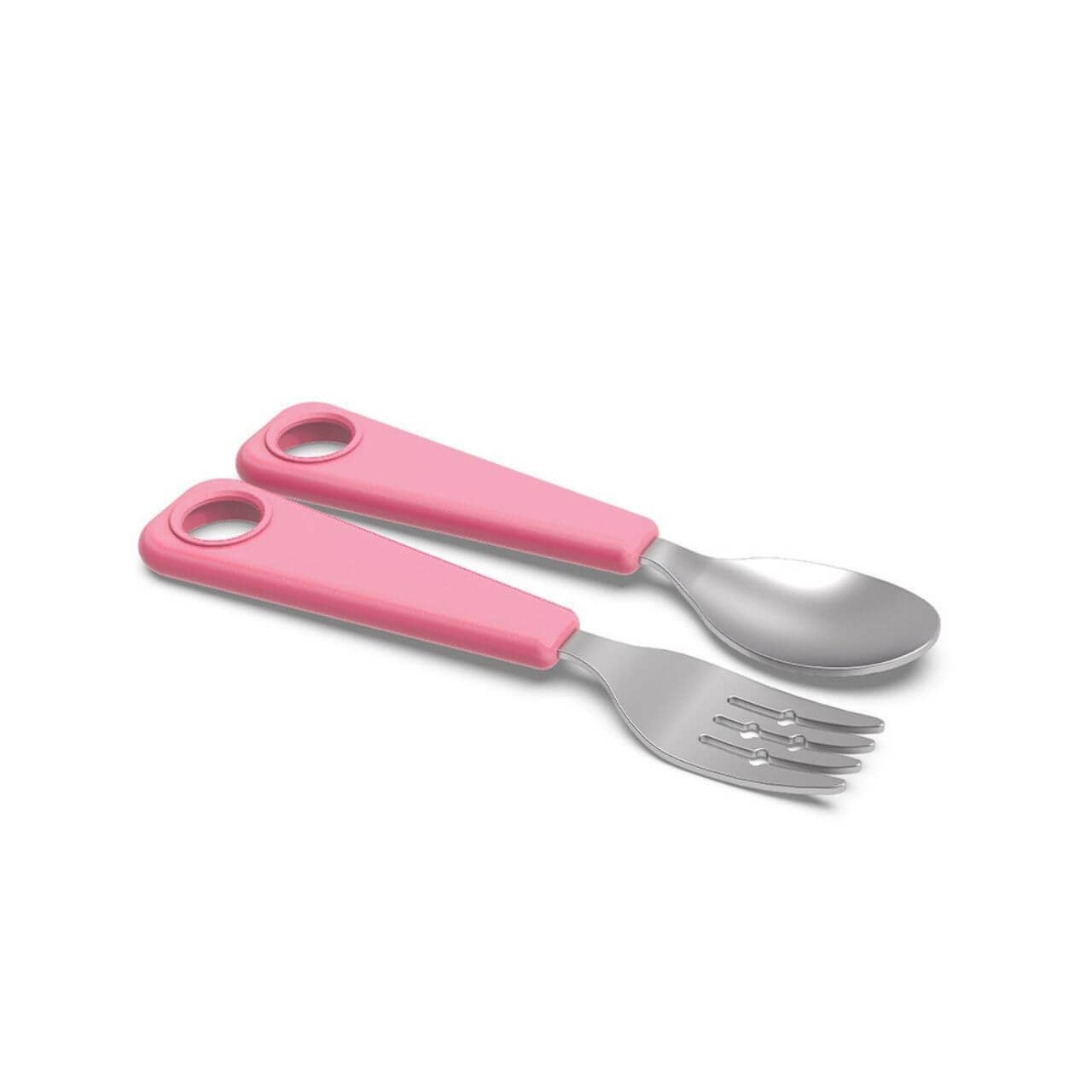 FlexWarez Toddler and Kids Stainless Spoon & Fork Set