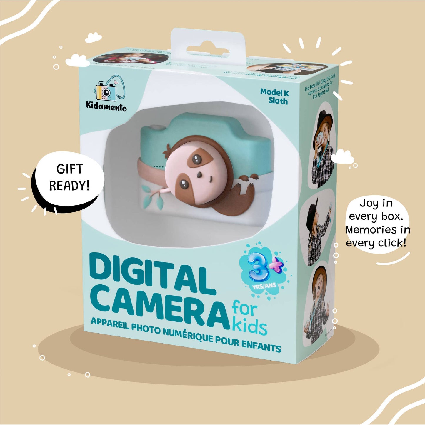 Zippy the Sloth - Kids Digital Camera - Model K