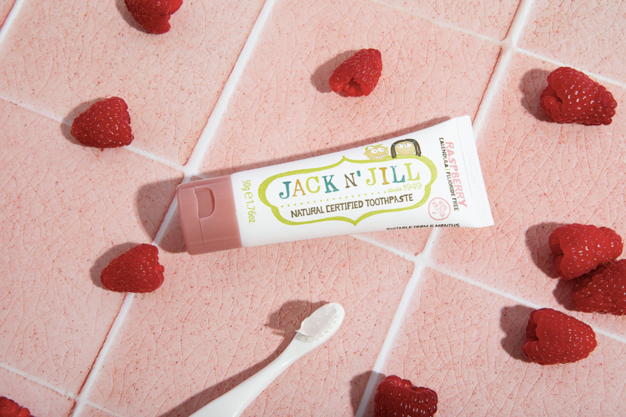 Jack N' Jill Natural Certified Kids Toothpaste Raspberry