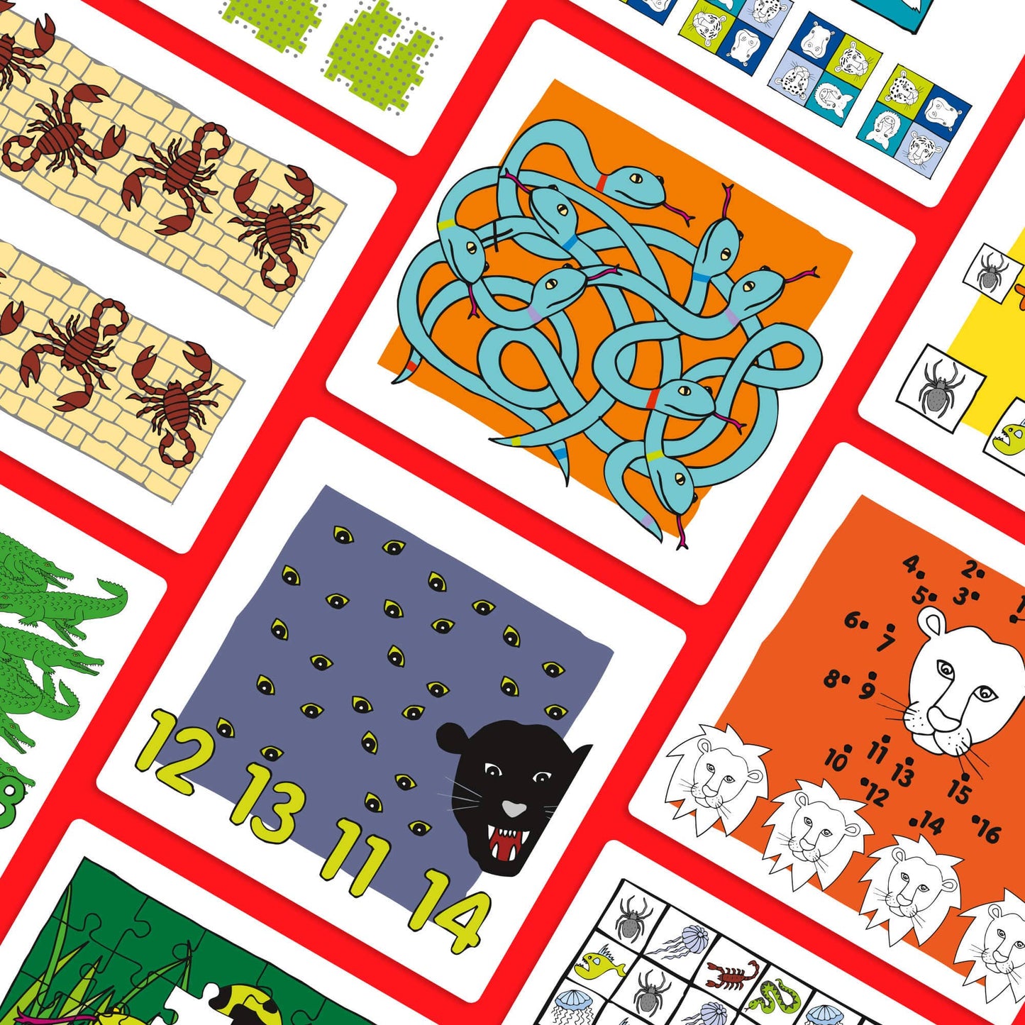 Logic! Expansion Set 7+ –  Dangerous Animals Puzzle Game