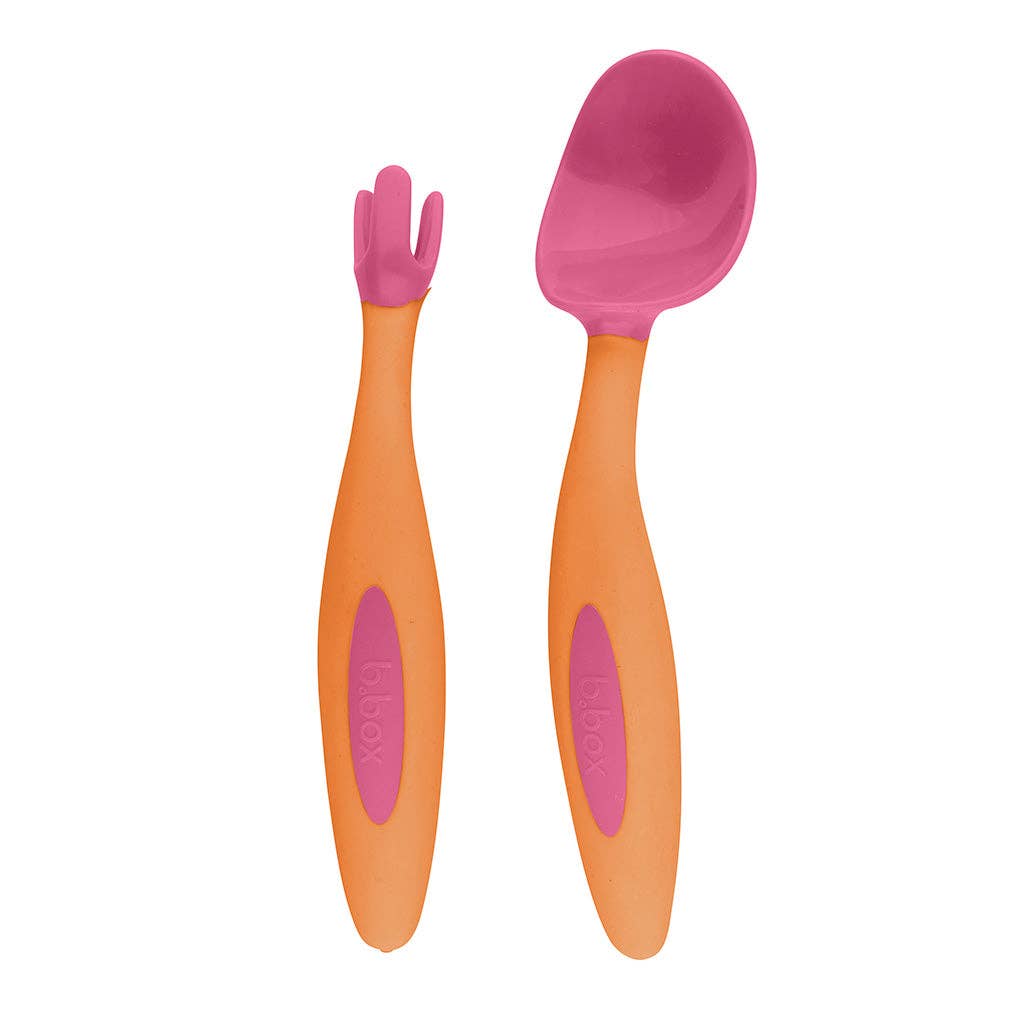 Toddler cutlery set - strawberry shake