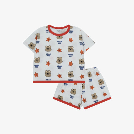 Rototobebe Tropical Hullang Indoor Wear White