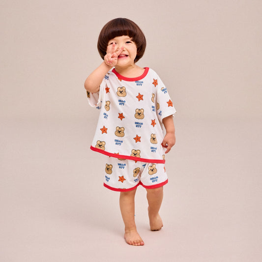 Rototobebe Tropical Hullang Indoor Wear White