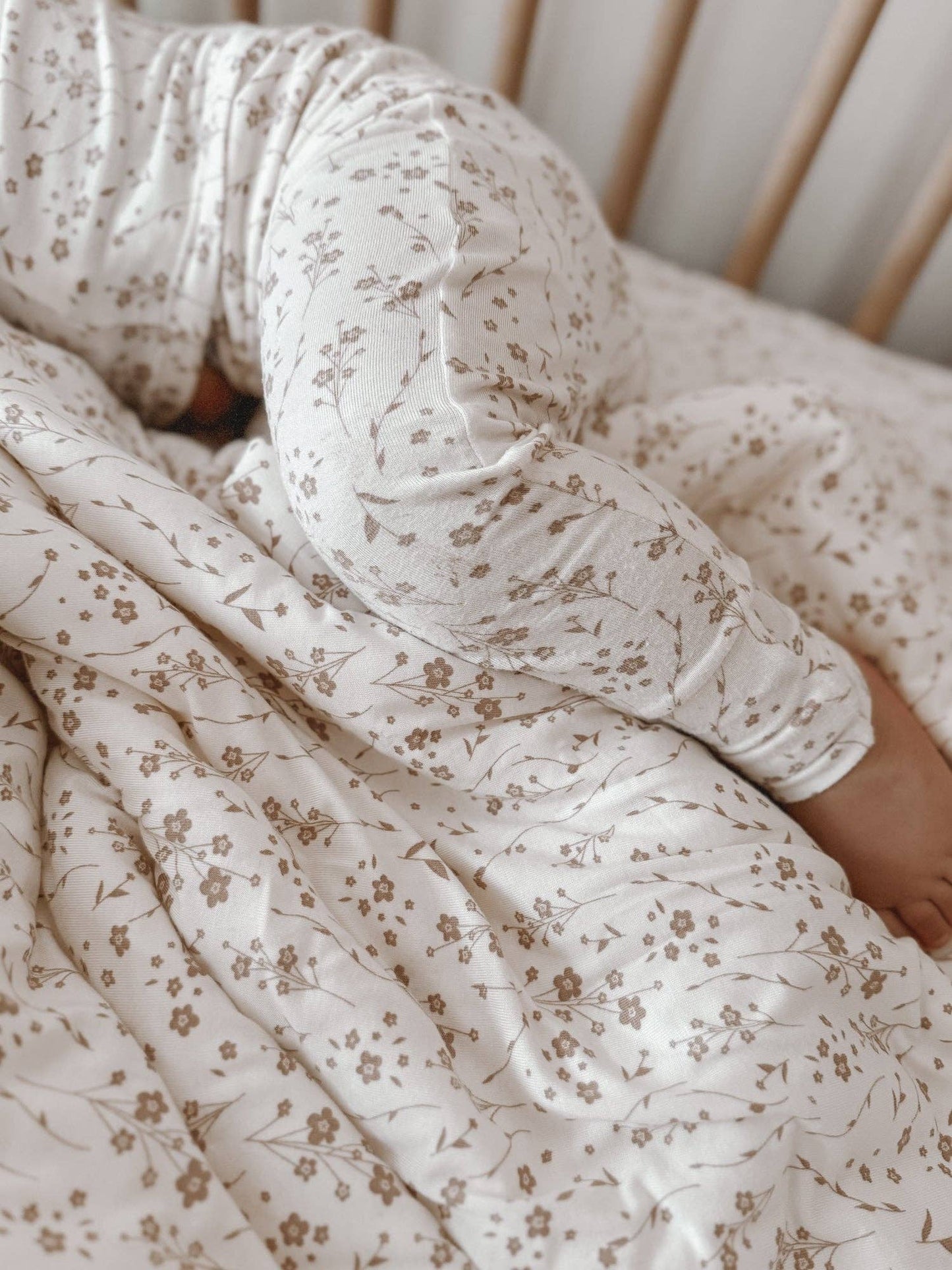 Toddler cloud blanket - posies