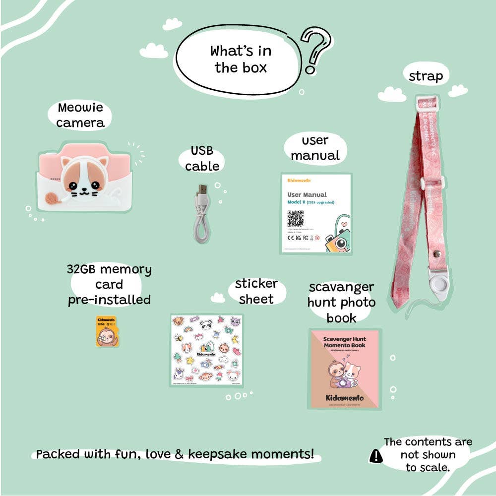 Meowie the Cat - Kids Digital Camera - Model K