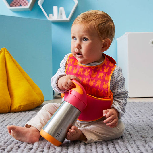 Insulated drink bottle - strawberry shake