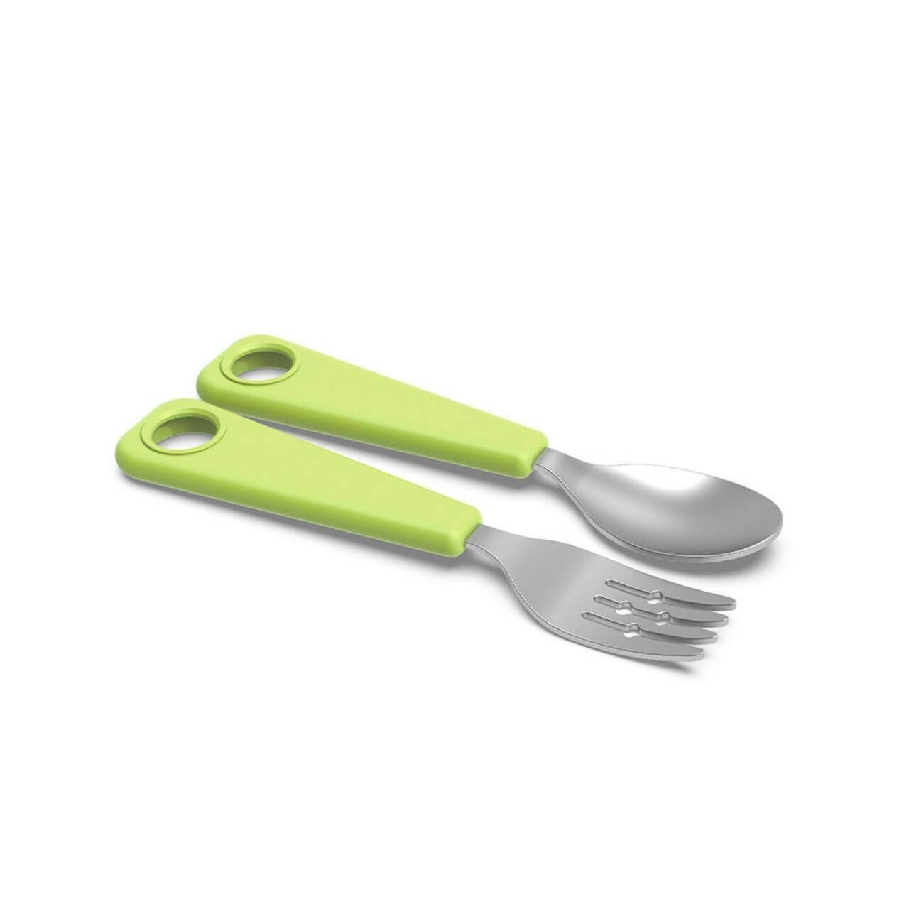 FlexWarez Toddler and Kids Stainless Spoon & Fork Set