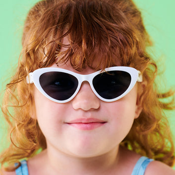 Babiators Originals Cat-Eye: Wicked White | Smoke Lenses