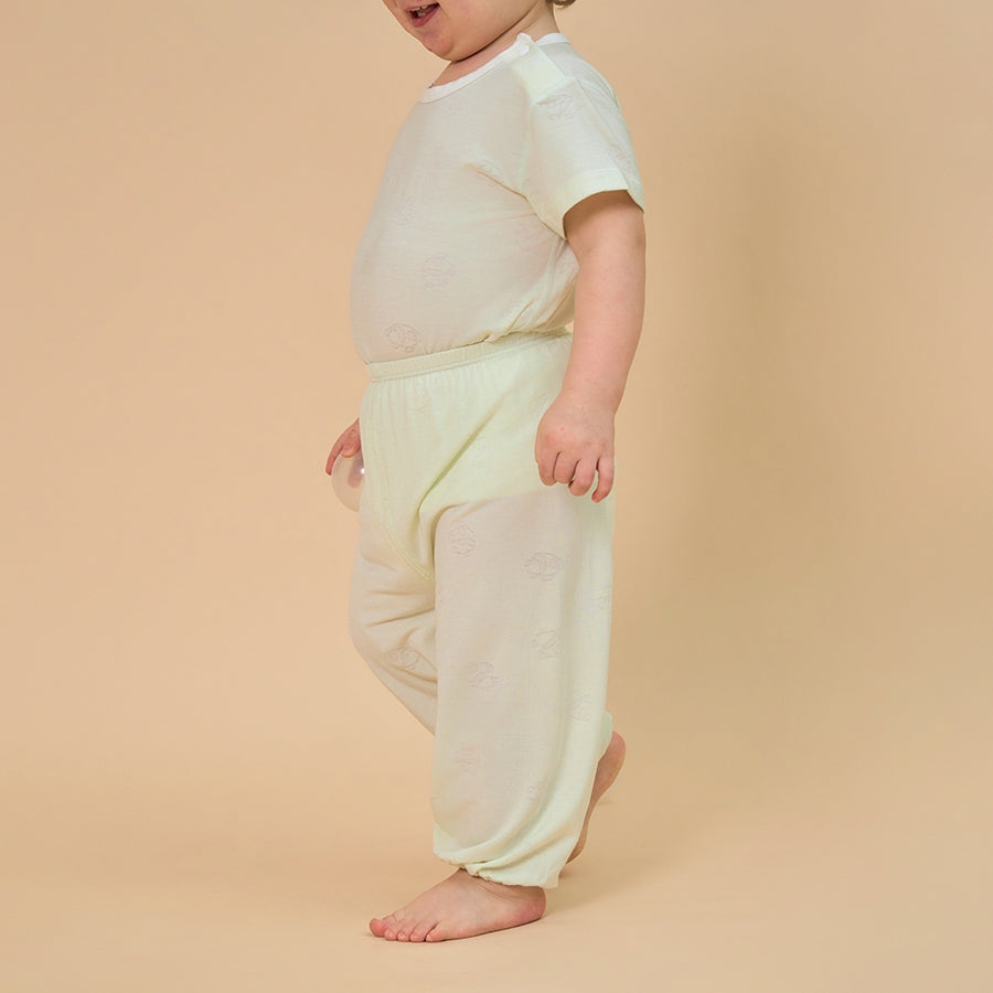 Little Plant Silky Soft TENCEL™ Modal Long Pant - Green Panda